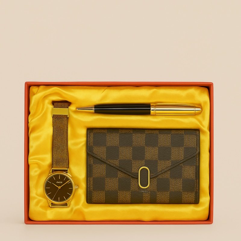 Luxury Checkered Gift Set for Men