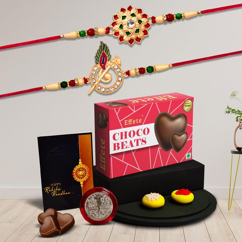 Festival Rakhi Pack with Designer Rakhis & Choco Beats