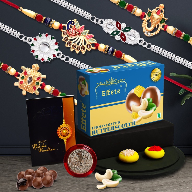 Rakhi Gift Box for Brothers with Choco Treats