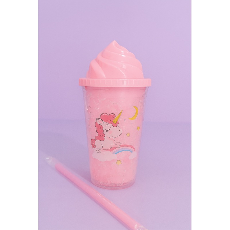Unicorn Ice Cream Tumbler Cup for Kids  Pink