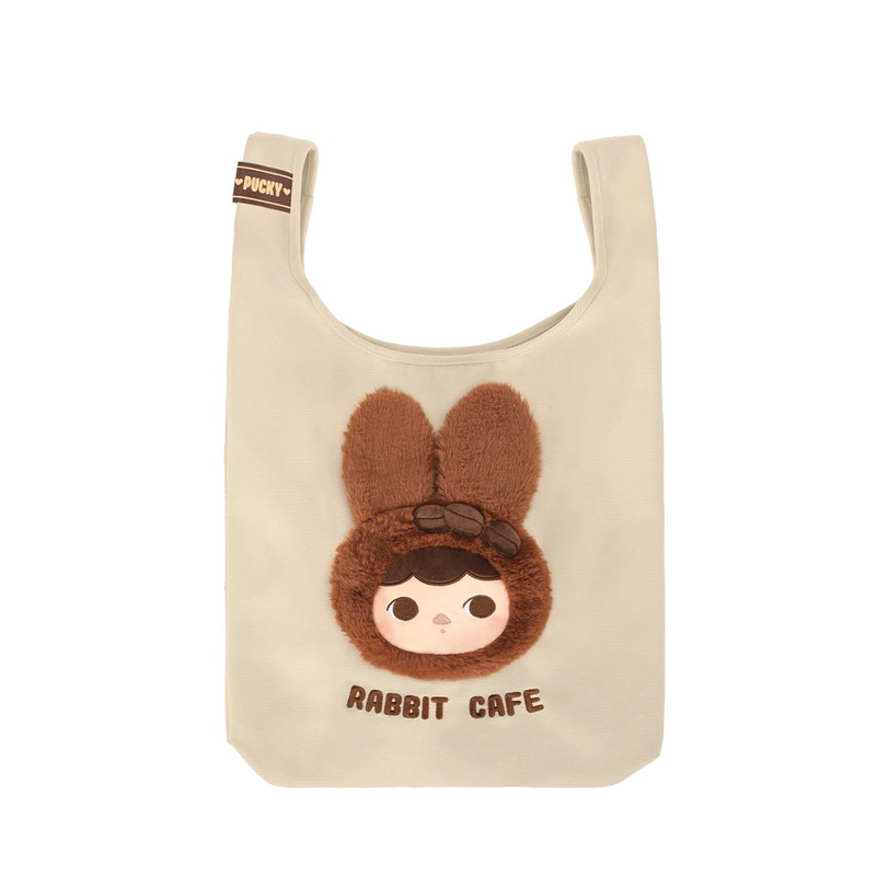 POP MART Pucky Rabbit Cafe Series Tote Bag