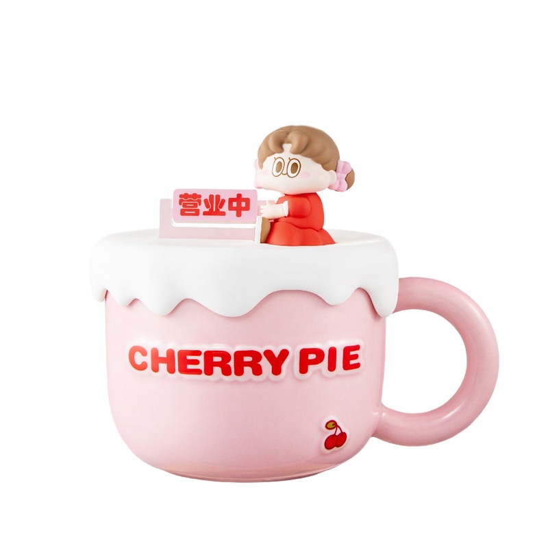 POP MART CHERRYPIE Standard Love Dance Daily Work Series – Mug Cup with Cover