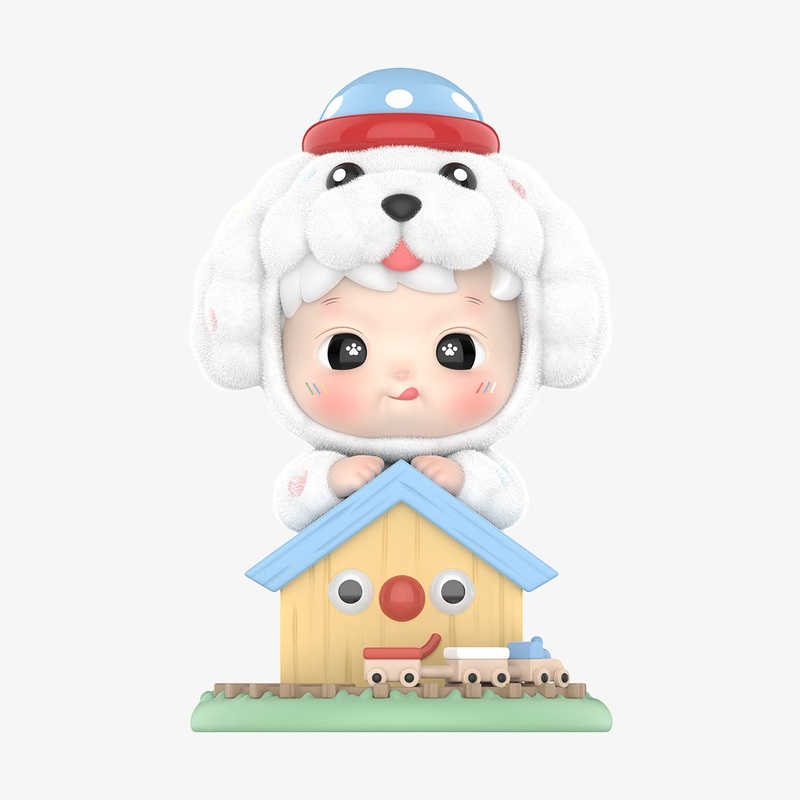 POP MART HACIPUPU Fluffy Puppy 100% Figurine