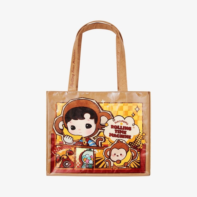 POP MART HACIPUPU Rolling Time Machine Series Tote Bag